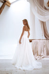 Elegant Organza A-Line Wedding Dress with Draperies and Slit Soul