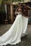 Pearl embellished bridal dress