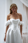 Pearl embellished wedding dress