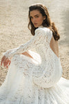 Romantic lace bridal dress