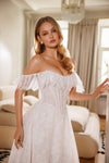 Romantic lace wedding gown