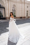 Romantic lace wedding gown