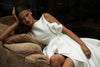 Satin A-line wedding dress