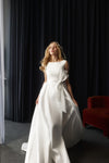 Satin bridal dress