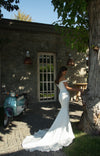 Satin wedding dress
