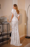 Short-sleeve wedding jacket