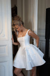 Short bridal gown