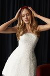 Short lace wedding dress