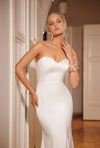 Sleek and simple wedding gown