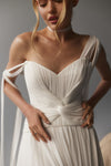 Slit wedding dress