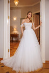 Strapped wedding dress