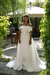 Structured mikado gown