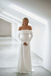 Timeless wedding gown with sleeves