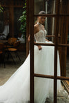 Translucent wedding dress