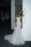 Tulle and crystal wedding dress