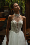 Tulle and lace bridal gown