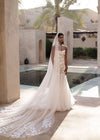 Tulle bridal gown