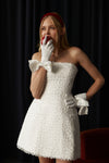 Unique tulle bridal dress