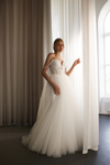 Vintage-inspired A-line wedding dress