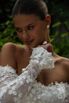 Vintage lace long sleeve wedding dress