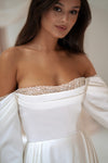 Wedding dress with veil