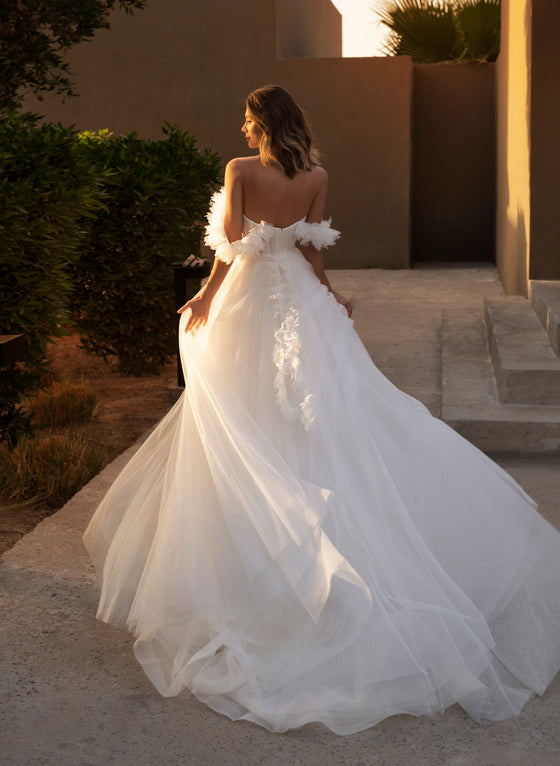 aline princess wedding dress