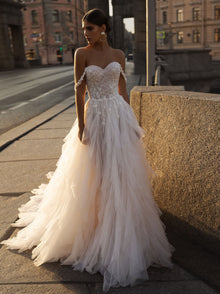  a line sweetheart wedding dress