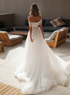lace and tulle wedding dress