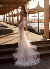 lace wedding dress with open back