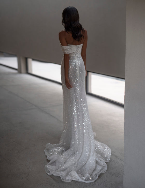 magic sparkly wedding dress