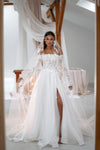 off shoulder A-Line Wedding Dress