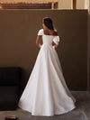 one shoulder bridal dress