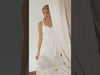 Pearl-Embroidered Mikado A-Line Wedding Dress with Elegant Straps Nocturne