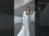 Elegant Lace A-Line Wedding Dress with Dropped Straps and Bolero Corrine