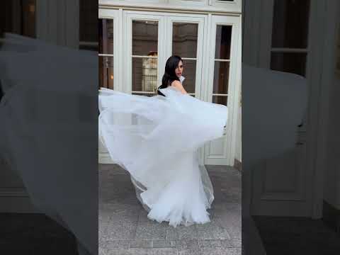 Stunning Mikado and Tulle Wedding Dress with Choker