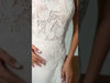 Sleek Straight Wedding Dress with American Armhole Tulip
