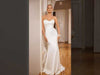 Unleash Your Inner Goddess Satin Mermaid Wedding Dress and Cape Combo Irish