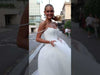 Elegant A-Line Wedding Dress with Pearl Embellishment Elissa