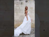 Elegant A-Line Wedding Dress with 3D Embellishment Java