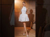 Flaunt Your Figure The Perfect Short Wedding Dress with an American-Style Corset
