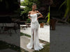 The Flowing SemiSheer Skirt Flirty Slit and Structured Corset Every Daring Bride Deserves bride