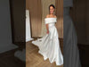 A-Line Satin Wedding Dress with Lowered Straps Sonya Soley Armanis