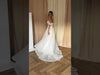 A-Line Off-Shoulder Wedding Dress with Lace and Petal Embellishments Laurette