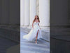 A-Line Wedding Dress with Slit and Pearl Embroidery Leser