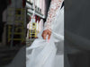 Elegant Short Wedding Dress with Removable Skirt Catura