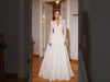 This Classic V-Neck A-Line Wedding Dress