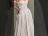 A-Line Wedding Dress with Long Sleeves and Embroidery