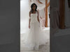 Tulle & Organza A-Line Wedding Dress with 3D Flower Corset Sherry