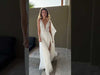 Beautiful A-Line Wedding Dress with Detachable Cape Romanova Atelier Elaria