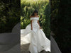 The Dropped Straps and Grand Train That Create a True Fairytale Look weddingdress wedding